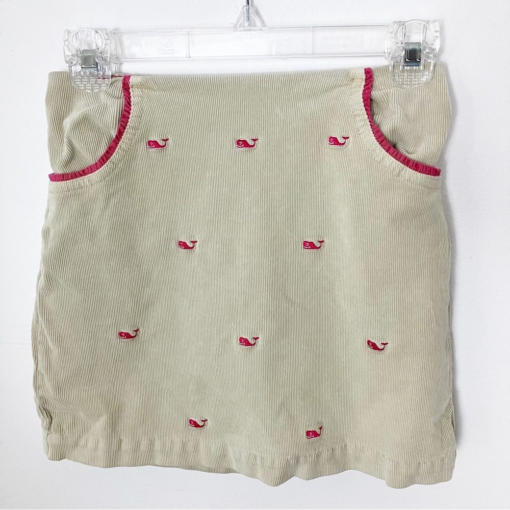 Vineyard vines whale embroidered corduroy skirt size 12